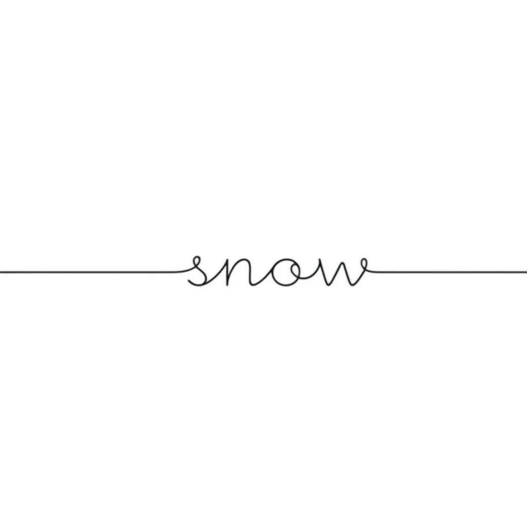 Minimalist Snow Tattoo Design Idea Minimalist Snow Tattoo Design Idea