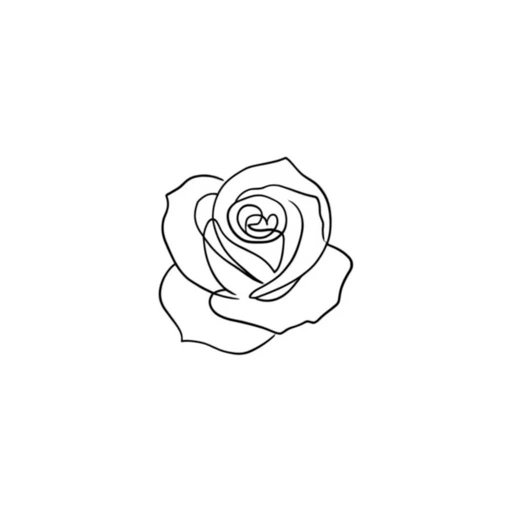 Minimalist Rose Tattoo: Simple Elegance & Timeless Beauty