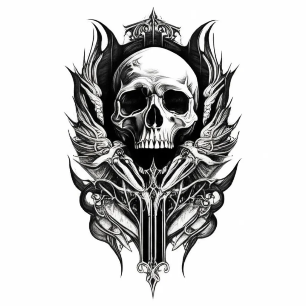 Gothic Skull Tattoo: Meaning of Life and Death