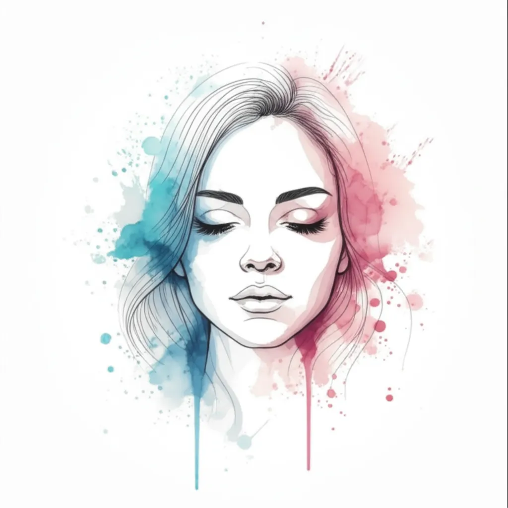 Watercolor Hope Tattoo Design for Women