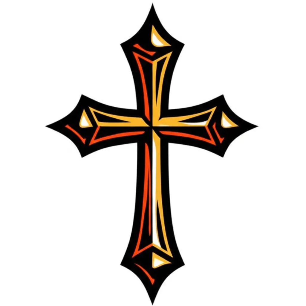 Anime Cross Tattoo Design - Unique and Meaningful