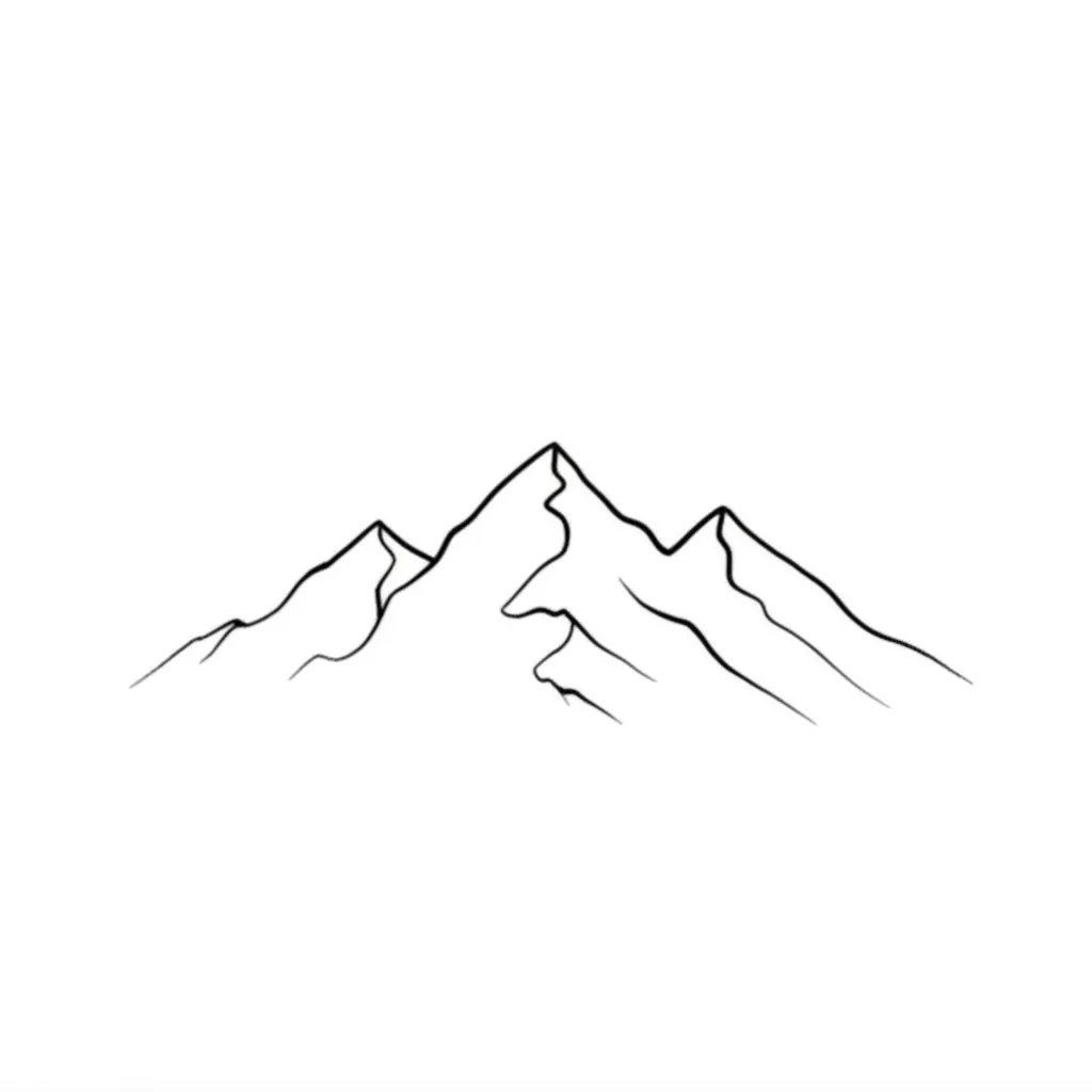 Minimalist Mountain Tattoo Design: Meaningful & Simple Minimalist Mountain Tattoo Design: Meaningful & Simple