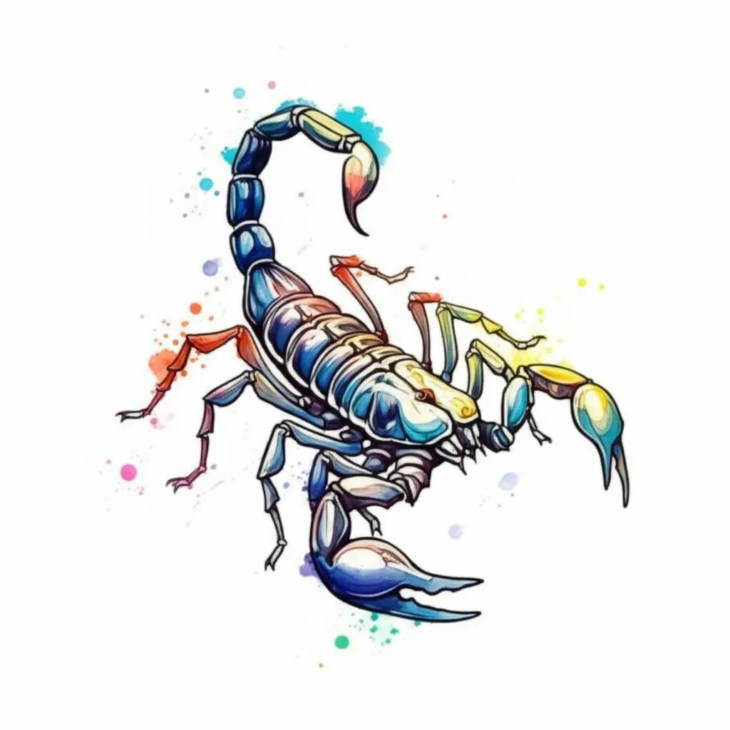 Watercolor Scorpion Tattoo Design: Meaning and Ideas Watercolor Scorpion Tattoo Design: Meaning and Ideas