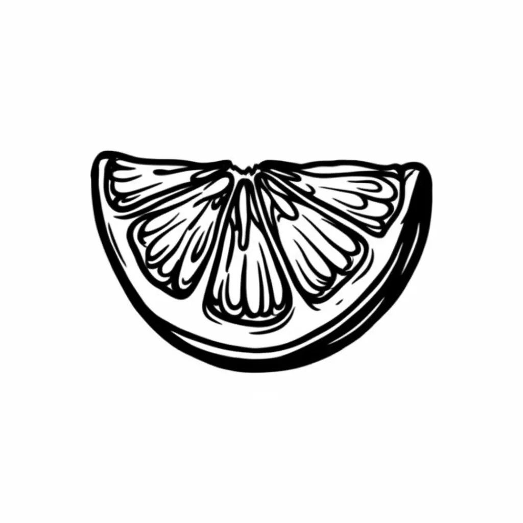 Graffiti Style Orange Slice Tattoo Idea Graffiti Style Orange Slice Tattoo Idea