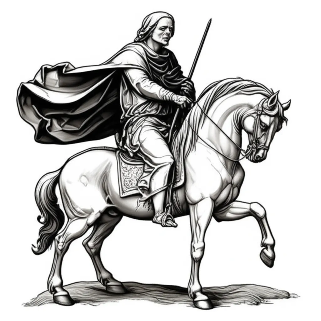 Pale Horse Rider Tattoo: Gothic Art Inspired by the Apocalypse