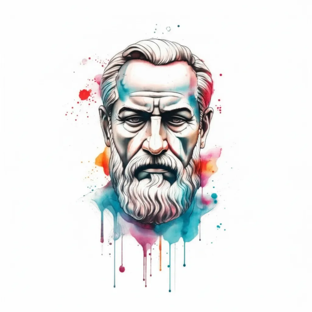 Jobs 8:7 Cursive Watercolor Tattoo Design