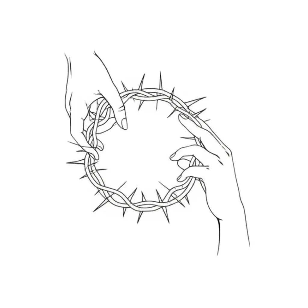 Minimalist Hands Crown of Thorns Tattoo: Meaning & Design Ideas Minimalist Hands Crown of Thorns Tattoo: Meaning & Design Ideas