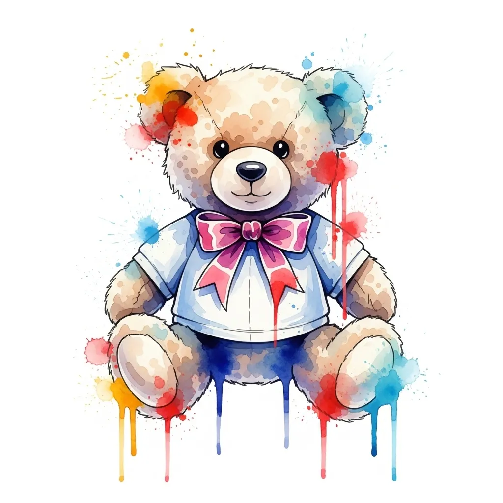 Watercolor Teddy Bear Tattoo Idea Watercolor Teddy Bear Tattoo Idea