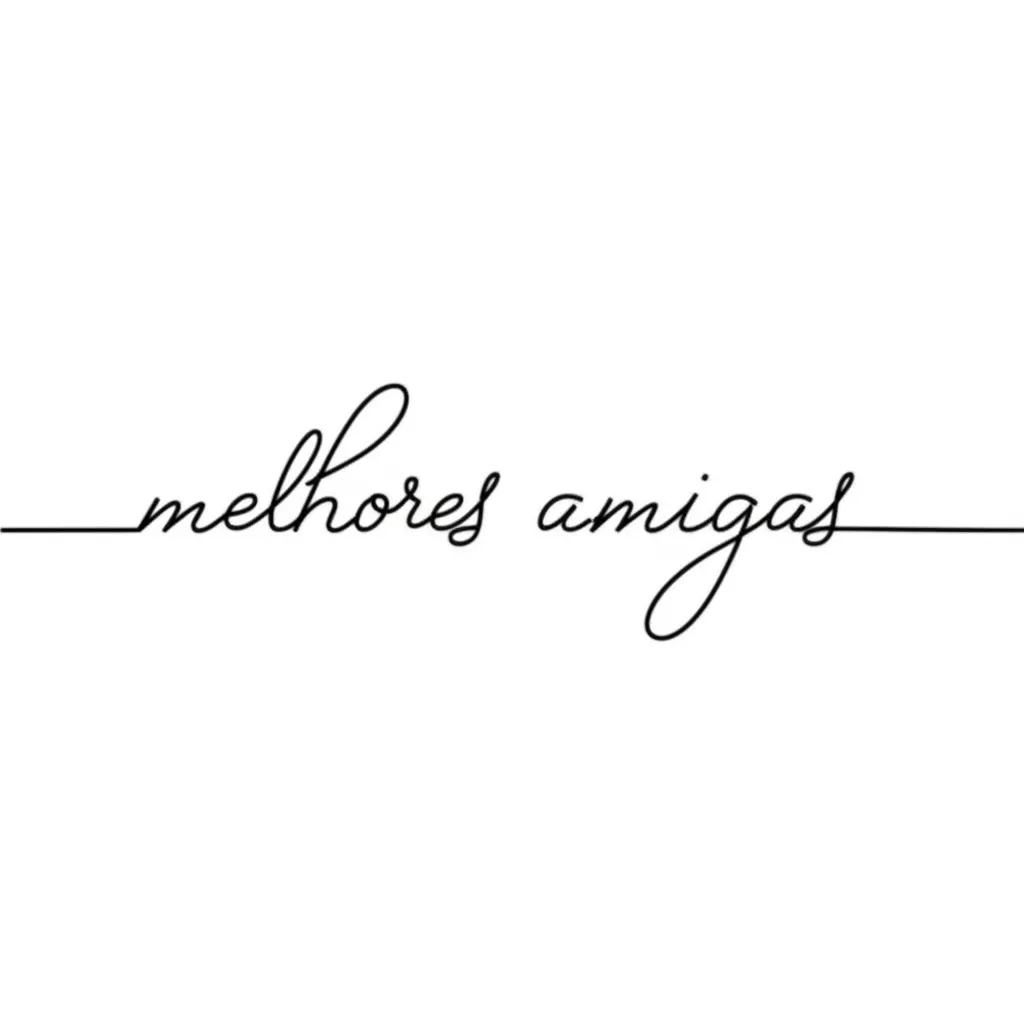 Melhores Amigas Minimalist Tattoo: Best Friends Forever