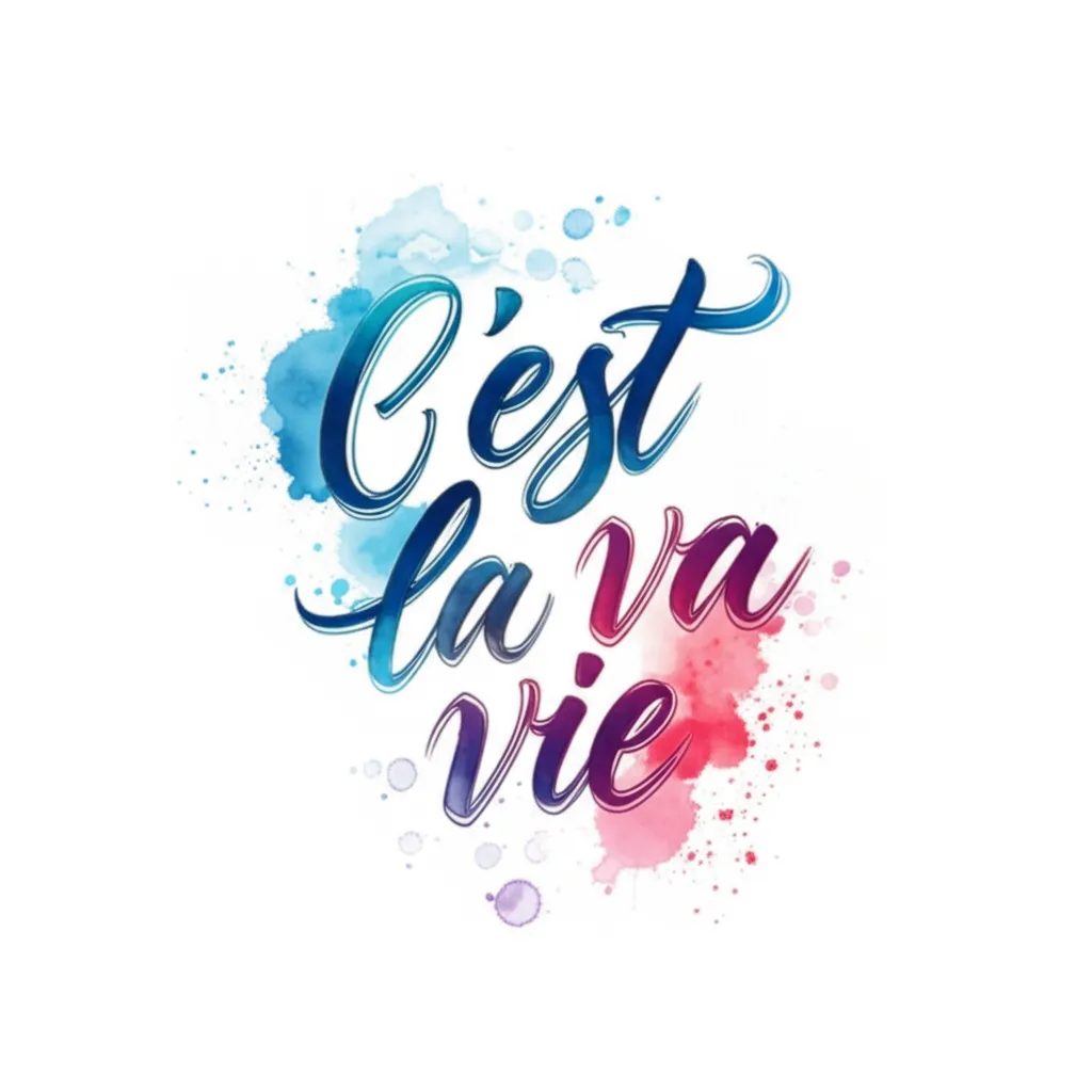 C'est la Vie Watercolor Tattoo Design - Meaning & Ideas C'est la Vie Watercolor Tattoo Design - Meaning & Ideas