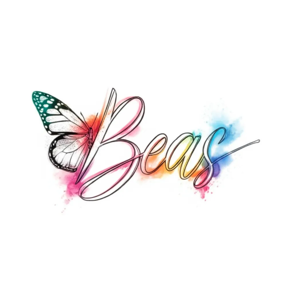 Beas Butterfly Watercolor Tattoo Design Beas Butterfly Watercolor Tattoo Design