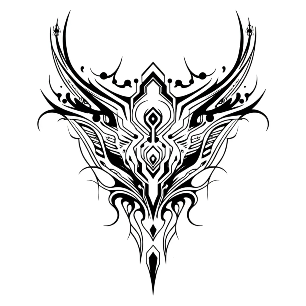 Cyber Sigilism Neck Tattoo: Unique Design & Inspiration Cyber Sigilism Neck Tattoo: Unique Design & Inspiration