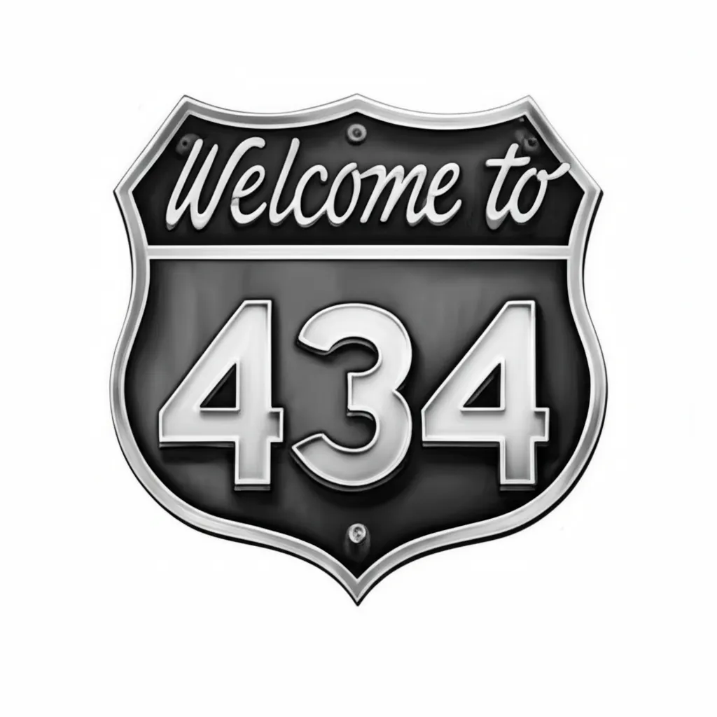 Realistic Welcome to Virginia 434 Sign Tattoo