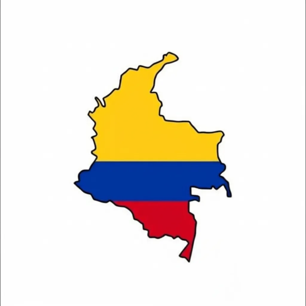 Minimalist Colombian Flag Tattoo Design Minimalist Colombian Flag Tattoo Design