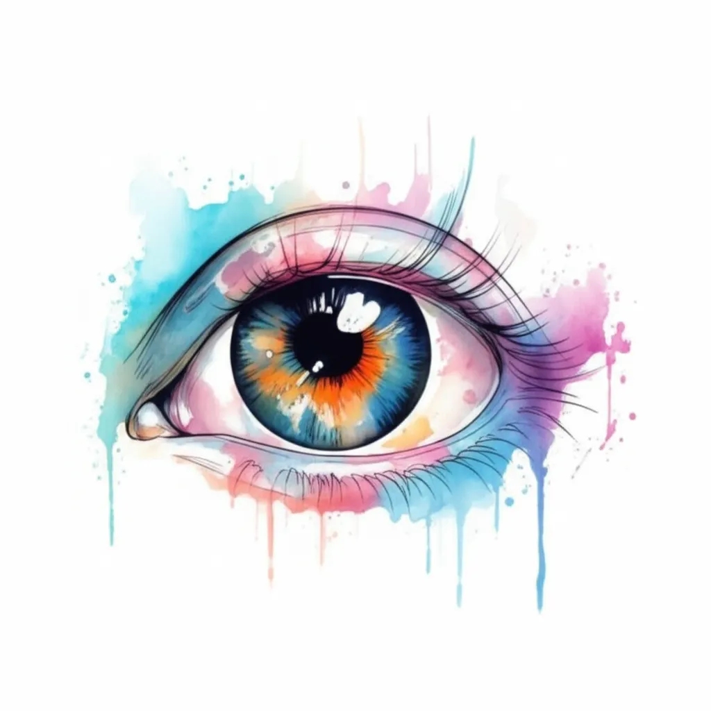 Watercolor Eye Tattoo Design Idea Watercolor Eye Tattoo Design Idea