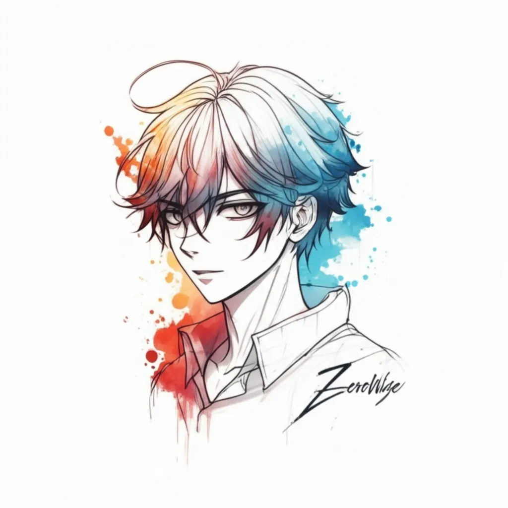 Solo Leveling & Tokyo Ghoul Watercolor Tattoo for ZeroRise