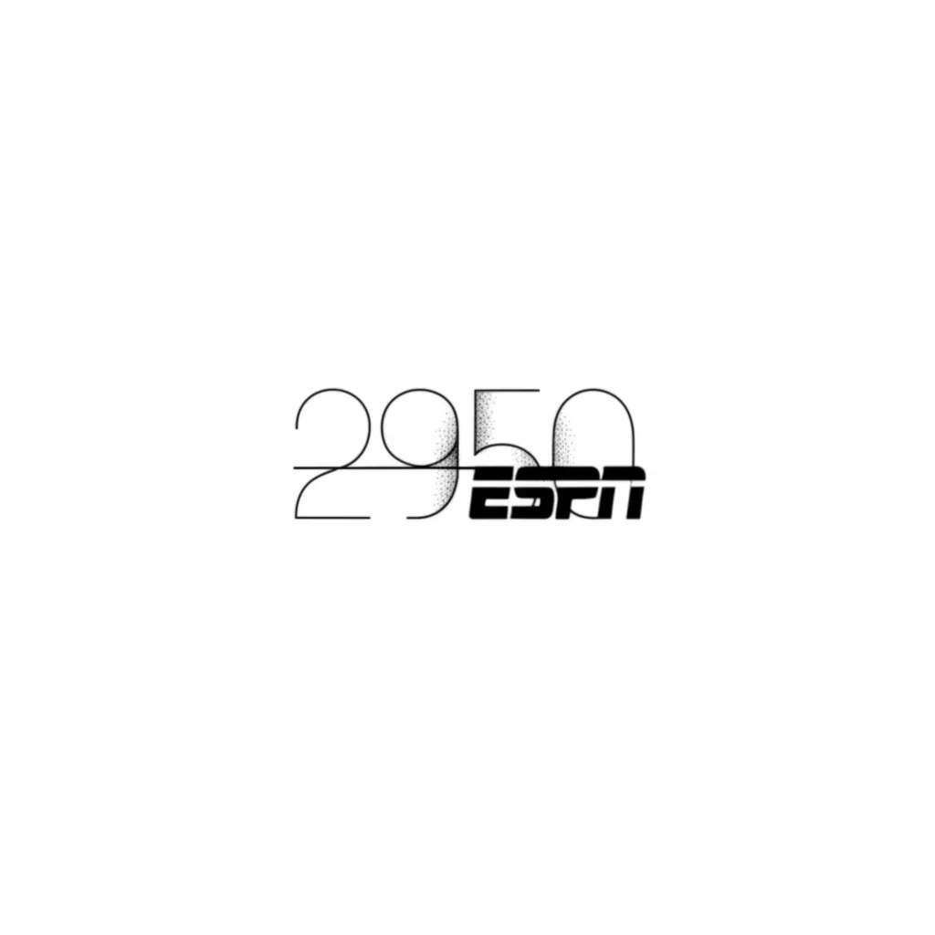 2950 Vertical ESPN Horizontal Fine Line Tattoo Design