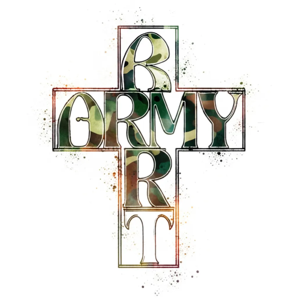 Army Brat Watercolor Cross Tattoo Design Army Brat Watercolor Cross Tattoo Design