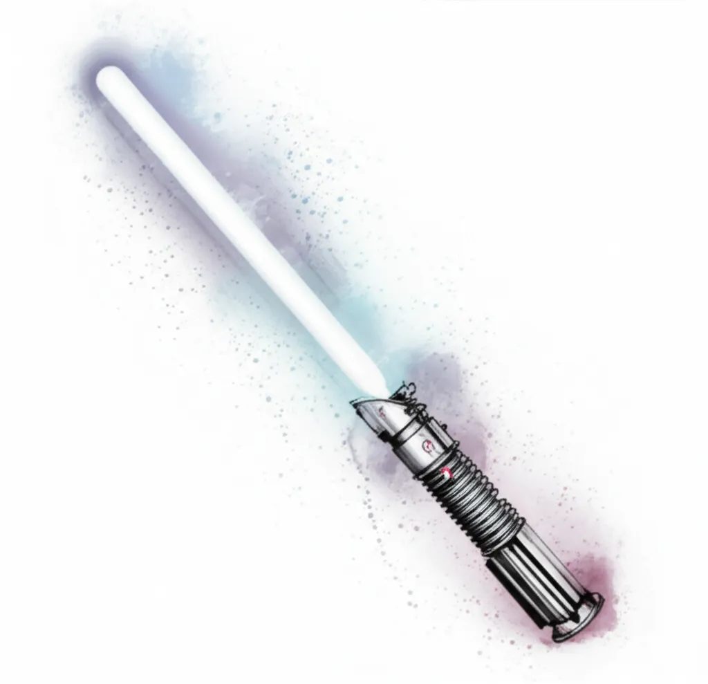 Watercolor Dismantled Lightsaber Tattoo Idea Watercolor Dismantled Lightsaber Tattoo Idea