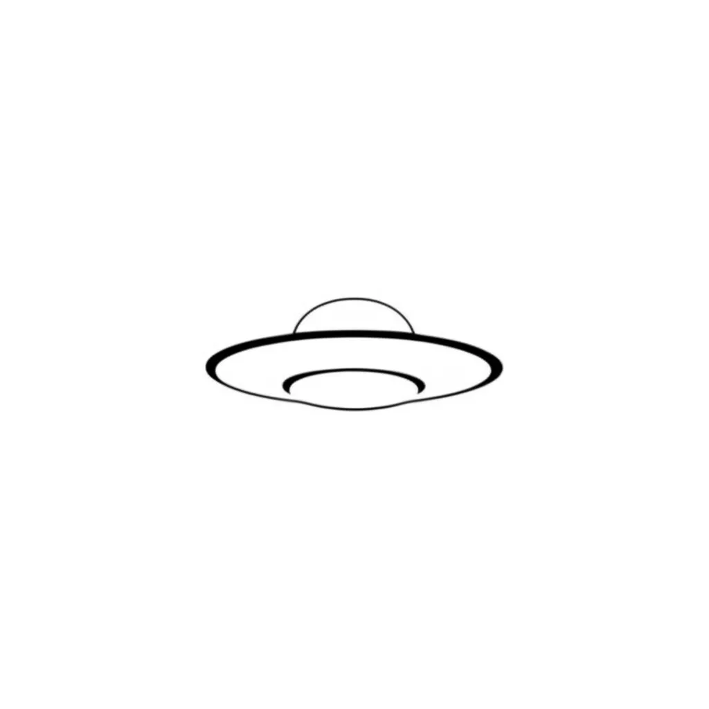Minimalist UFO Tattoo Design Minimalist UFO Tattoo Design