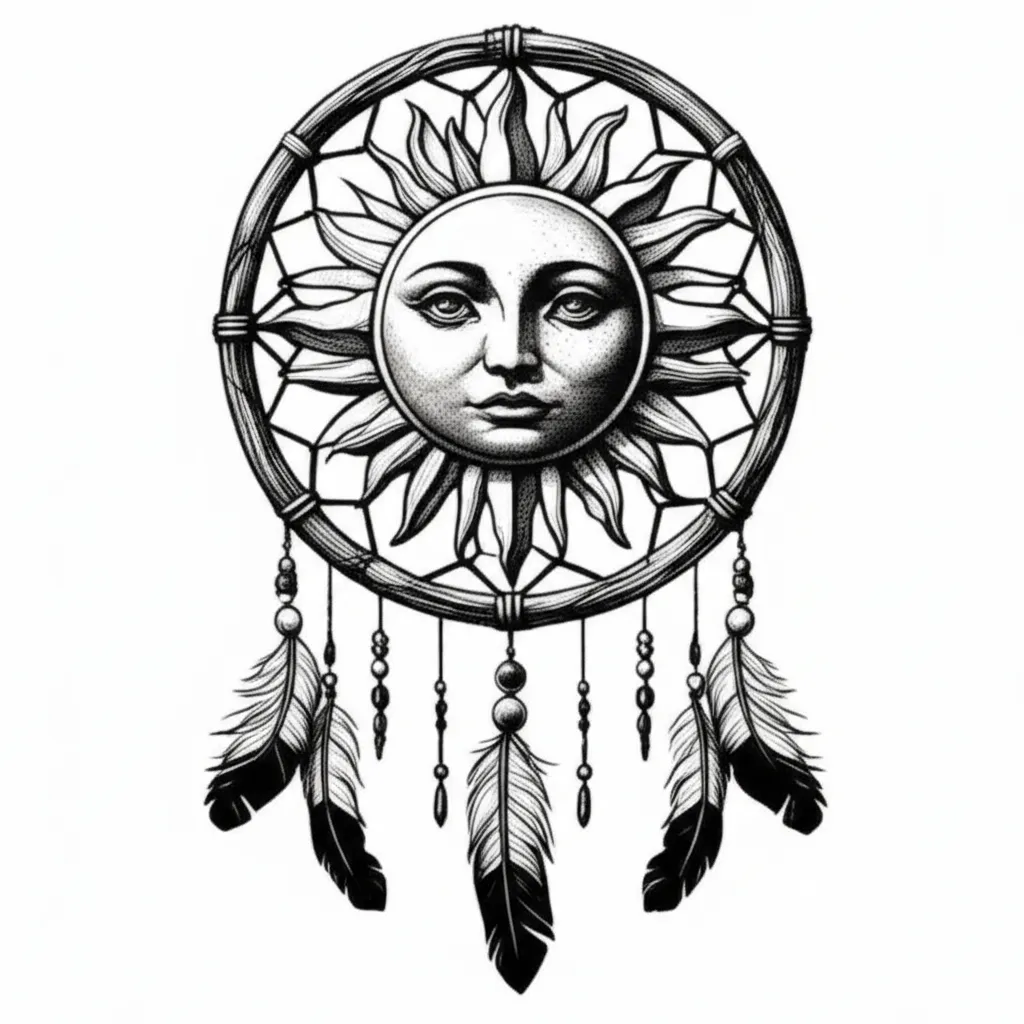 Gothic Sun Dreamcatcher Tattoo: Meaning & Inspiration