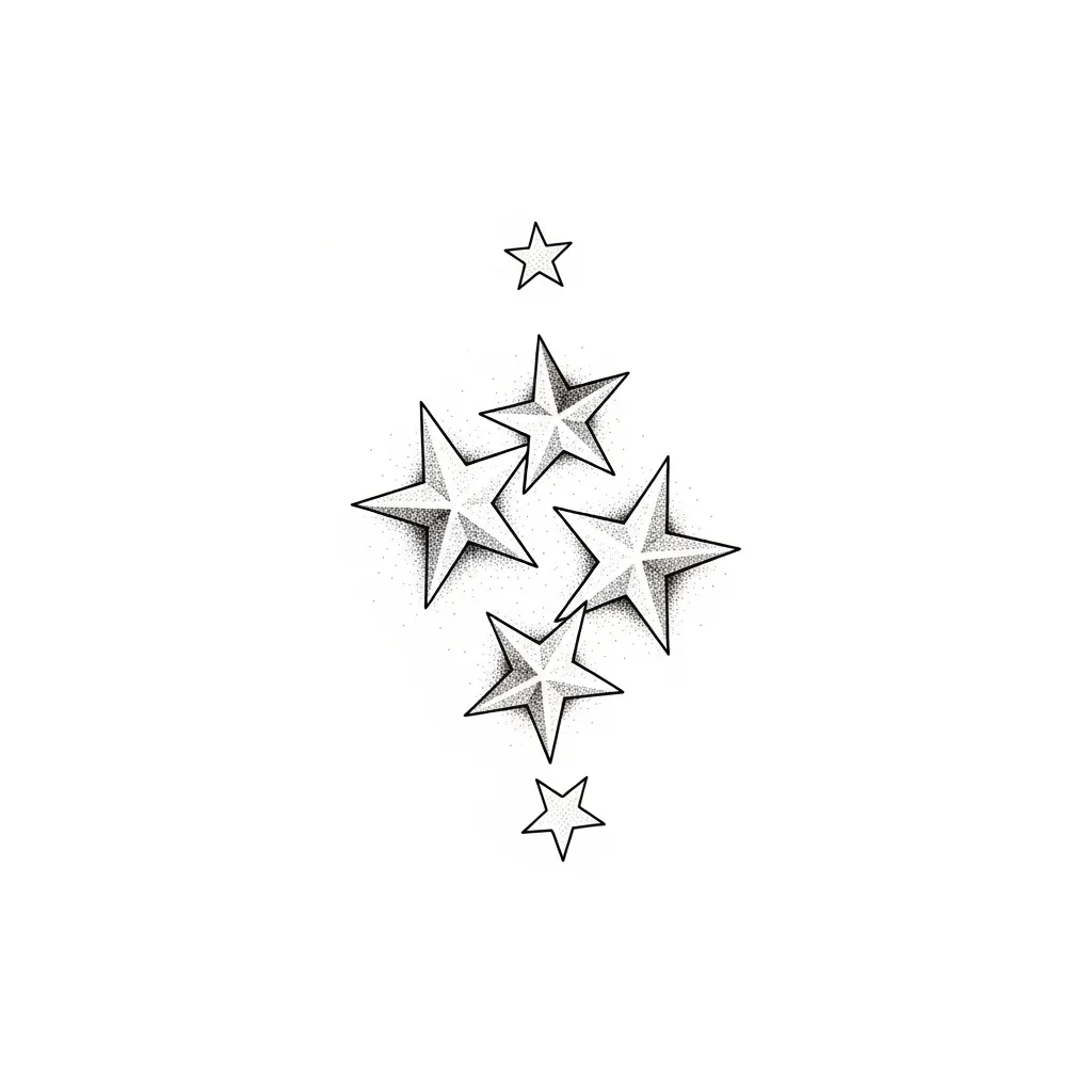Stars Fine Line Tattoo Design Ideas Stars Fine Line Tattoo Design Ideas