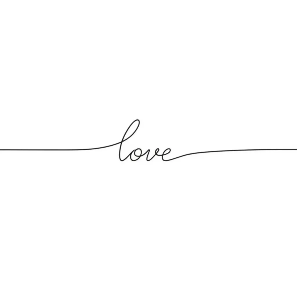 Minimalist Love Tattoo Design: Simple and Elegant Inspiration Minimalist Love Tattoo Design: Simple and Elegant Inspiration