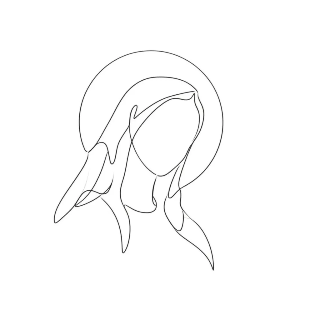Minimalist Mother Mary Tattoo: A Divine Design
