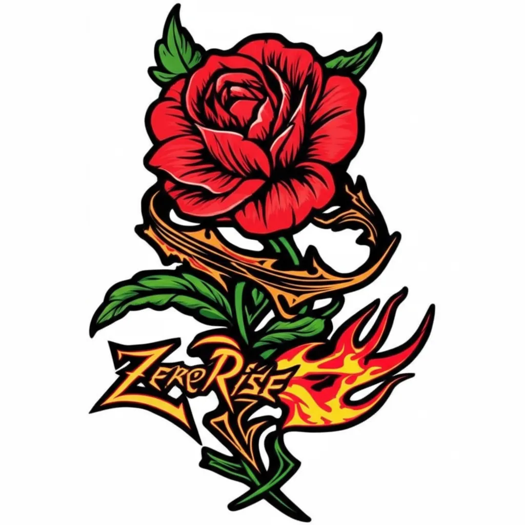 Solo Leveling & Tokyo Ghoul Flower Anime Tattoo for ZeroRise