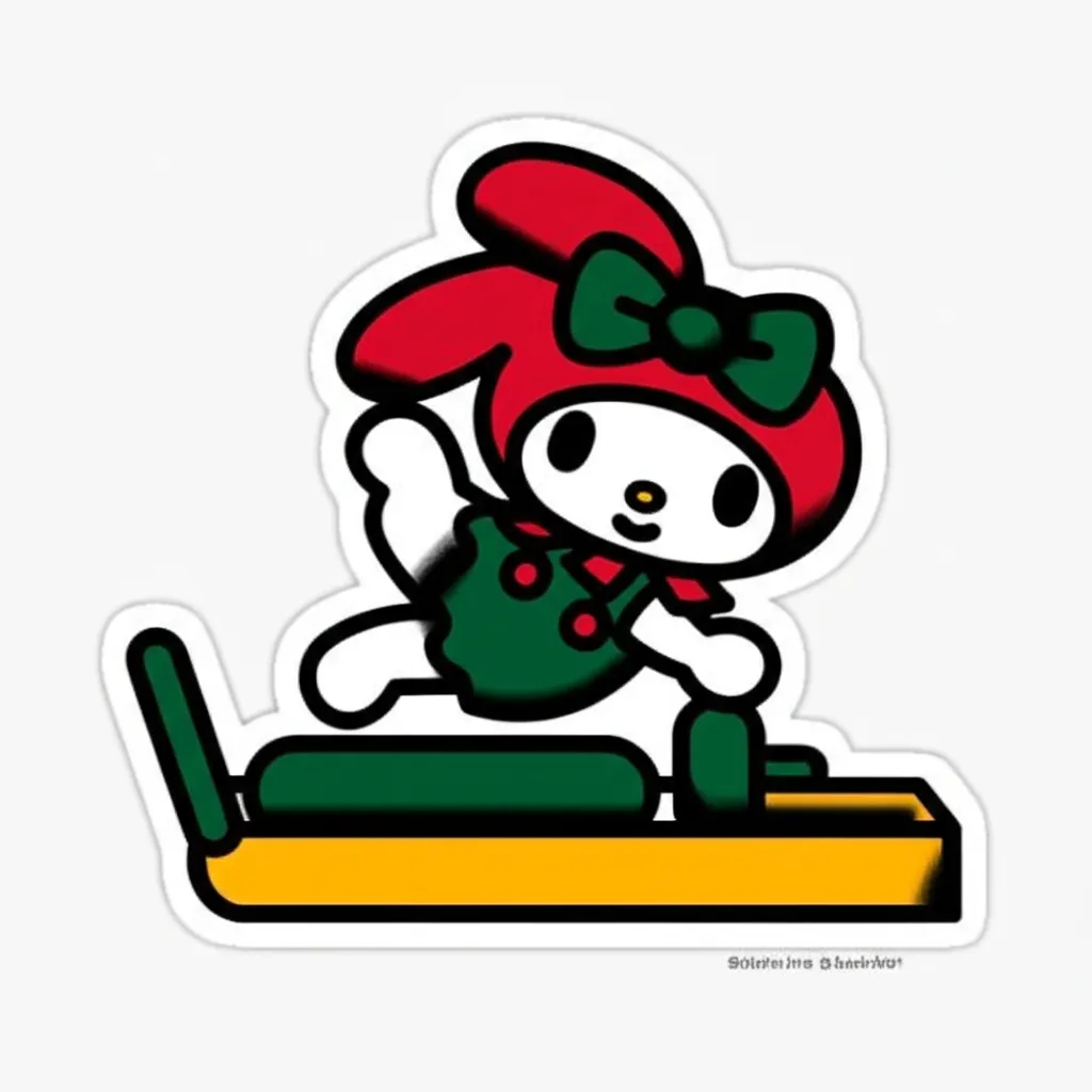 My Melody Pilates American Traditional Tattoo Idea