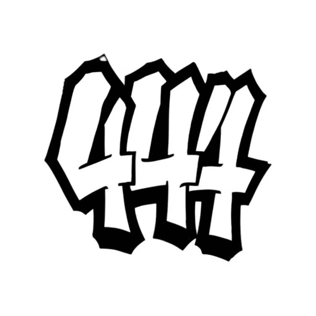 444 Graffiti Tattoo Design for Men - Meaning and Ideas