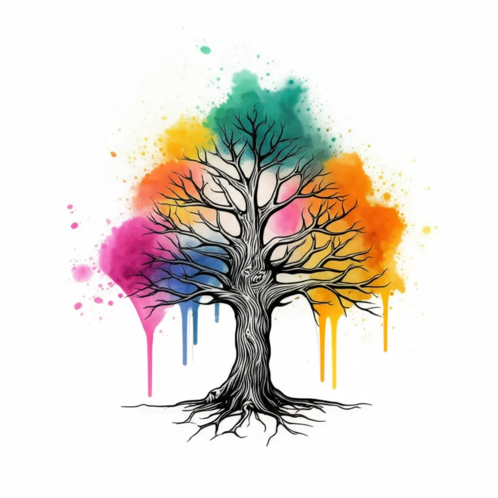 Watercolor Poison Tree Tattoo Design Idea Watercolor Poison Tree Tattoo Design Idea