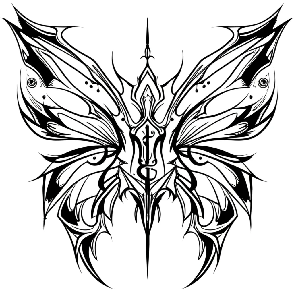 Cyber Sigilism Butterfly Tattoo with LL Vinny - Unique Design