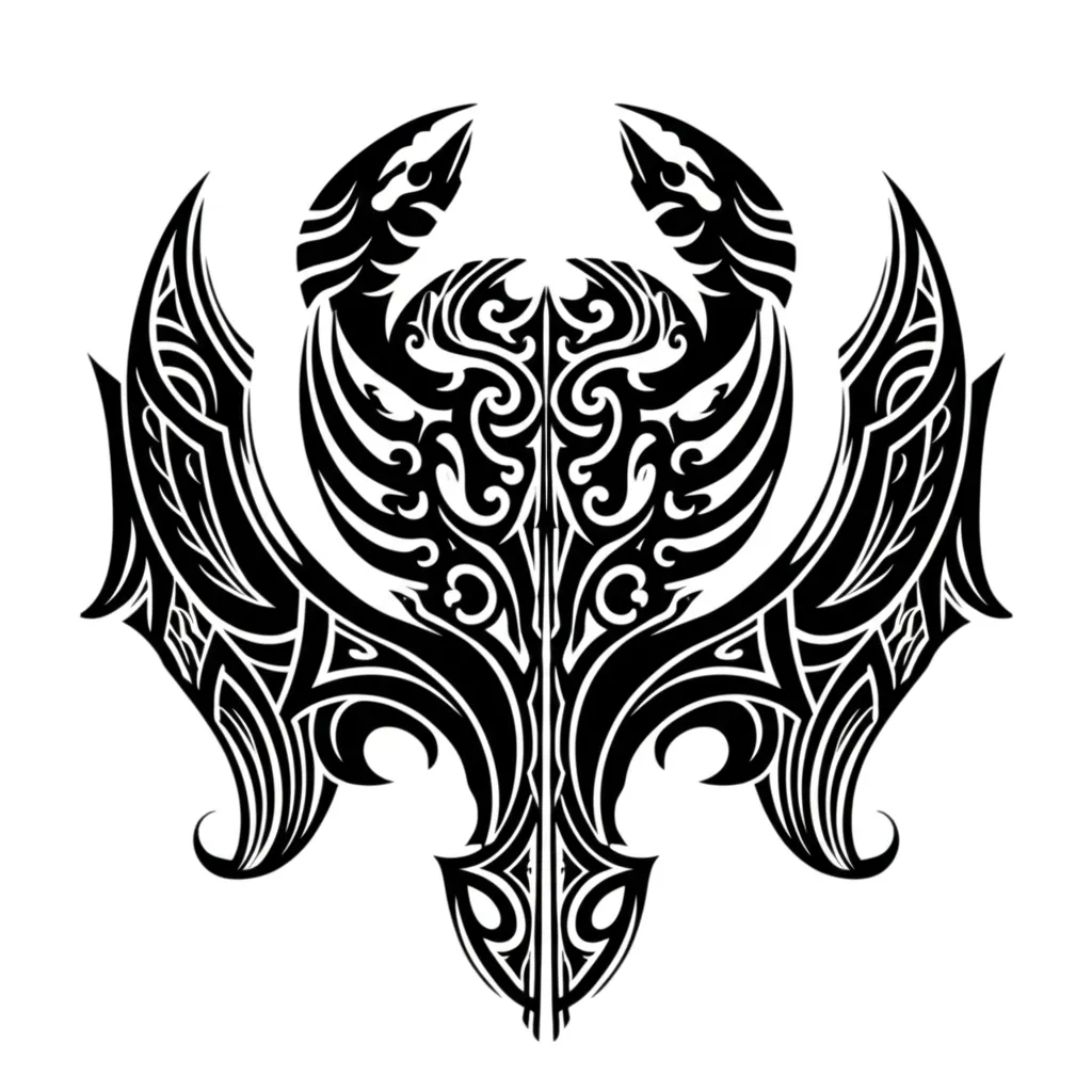 Tribal Death Horse Tattoo Design Inspired by Revelation 6:8
