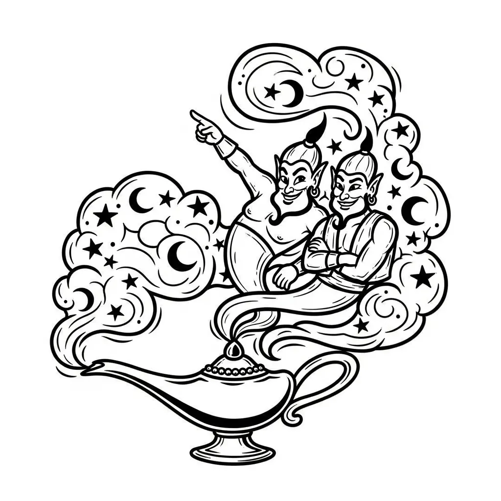 Graffiti Gemini Genies Tattoo Idea Graffiti Gemini Genies Tattoo Idea
