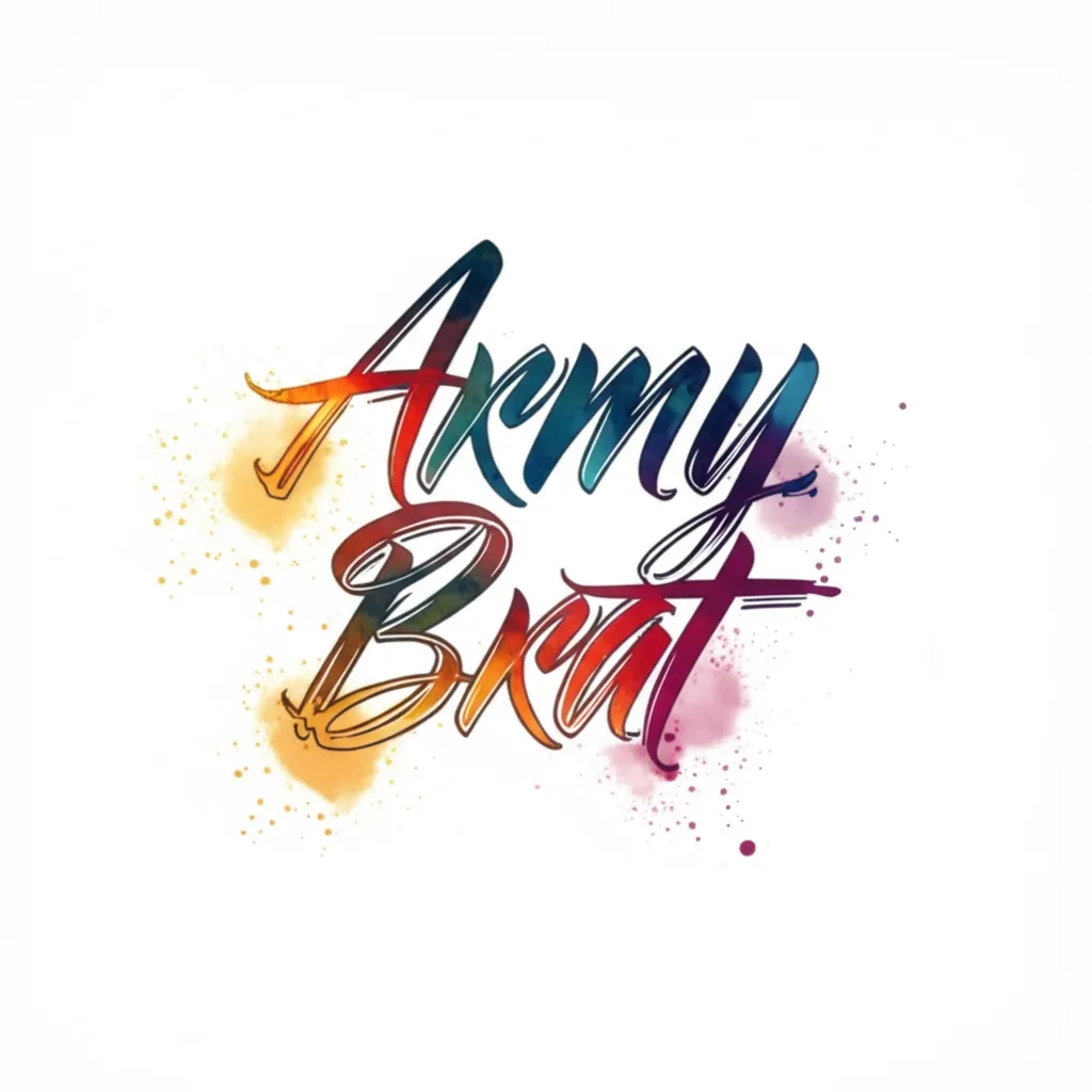 Army Brat Watercolor Tattoo Design Army Brat Watercolor Tattoo Design