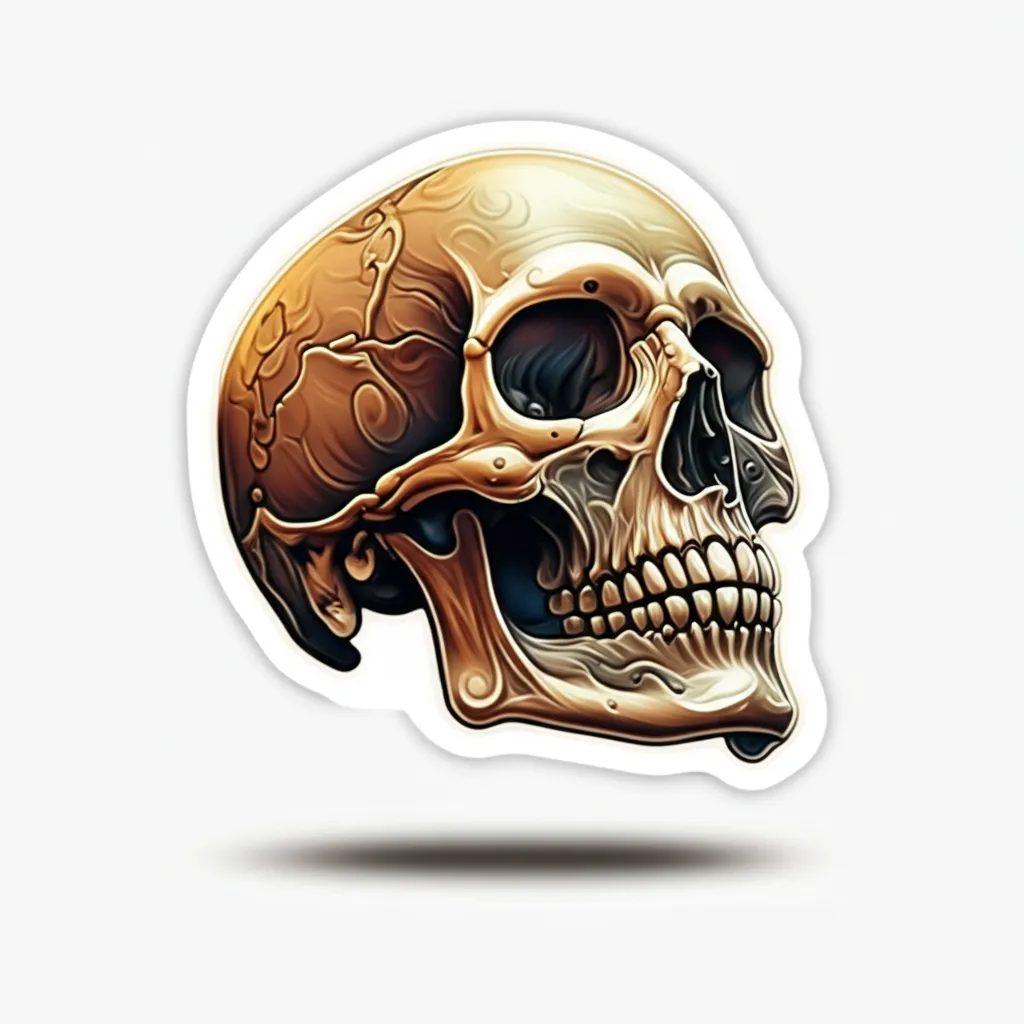 3D Skull Memorial Tattoo Design for Gertrude Igus 3D Skull Memorial Tattoo Design for Gertrude Igus