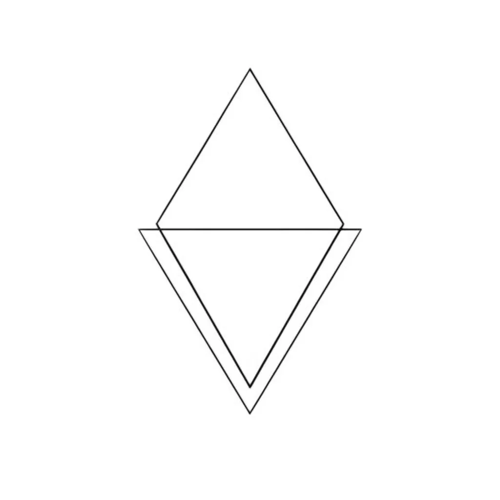 Minimalist Geometric Tattoo Design: Simple Triangle Art