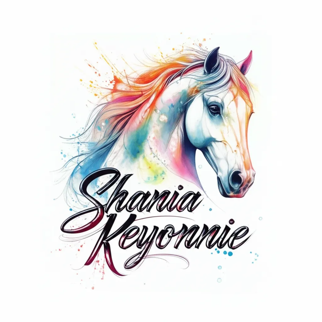 Shania Keyonnie Horse Watercolor Tattoo Design Shania Keyonnie Horse Watercolor Tattoo Design