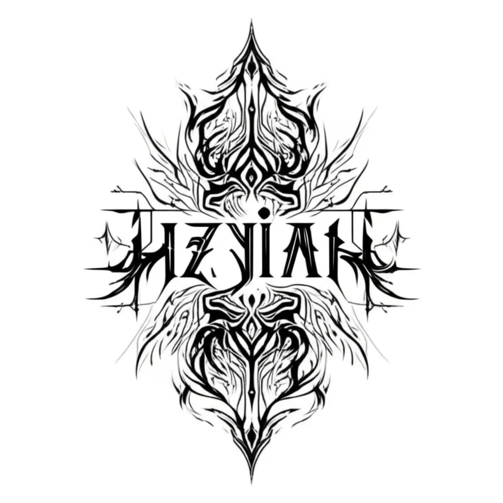 Azyiah Cyber Sigilism Tattoo: Unique Name Tattoo Design Azyiah Cyber Sigilism Tattoo: Unique Name Tattoo Design