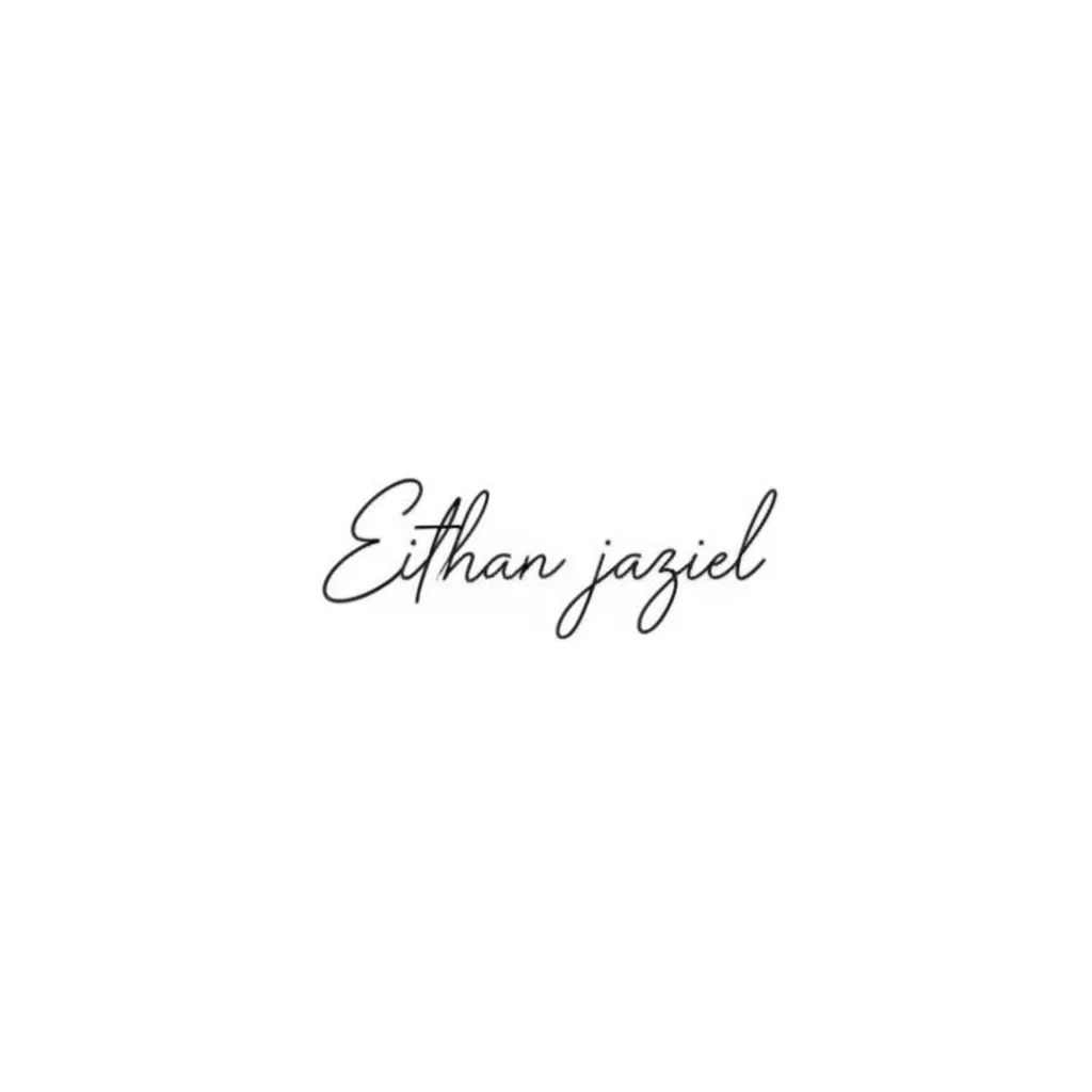 Eithan Jaziel Minimalist Tattoo Design