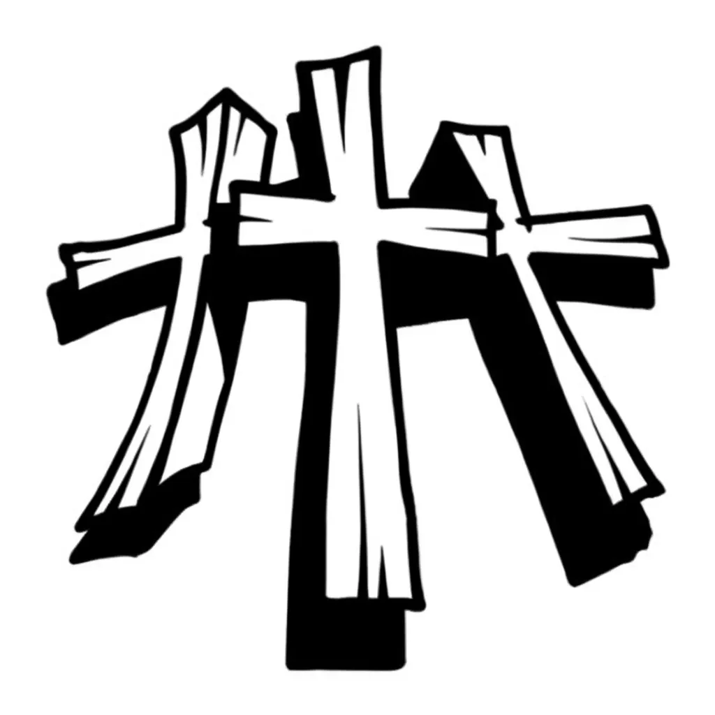 Three Crosses Graffiti Tattoo Design Three Crosses Graffiti Tattoo Design