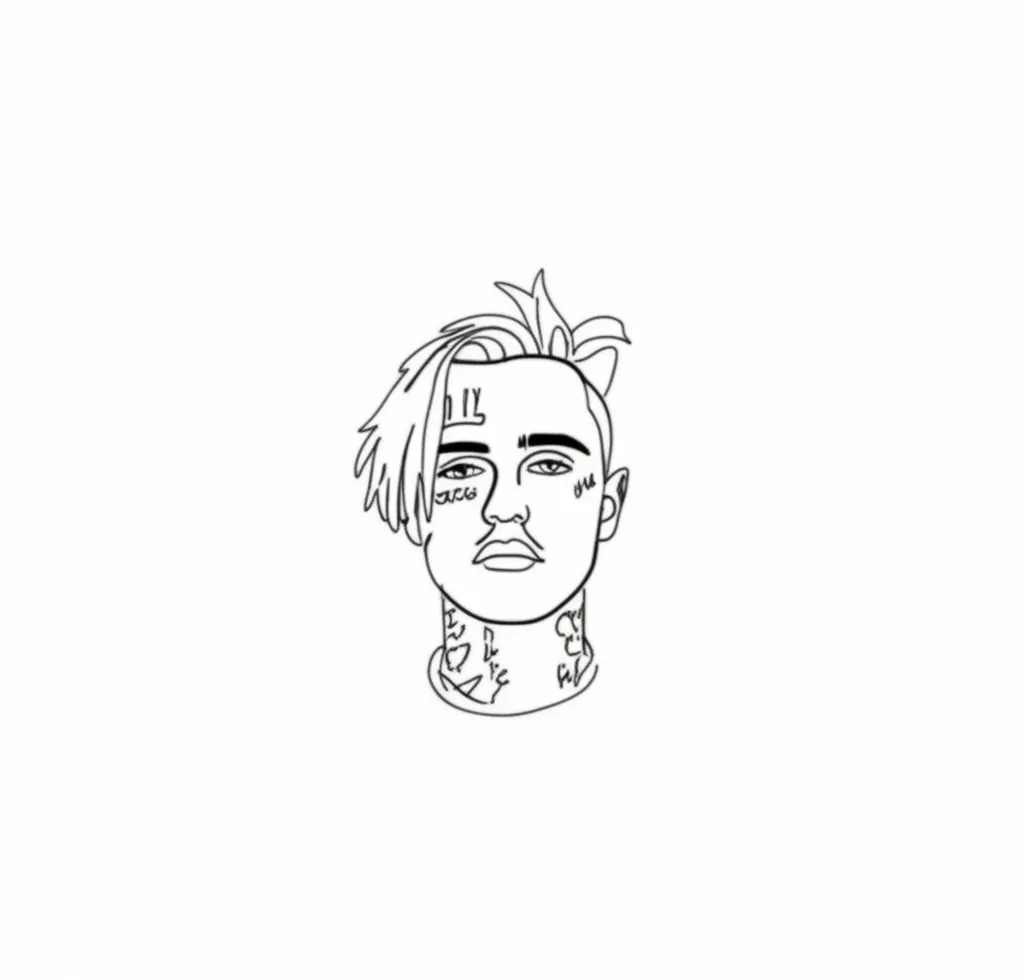 Minimalist Lil Peep Tattoo Design Minimalist Lil Peep Tattoo Design
