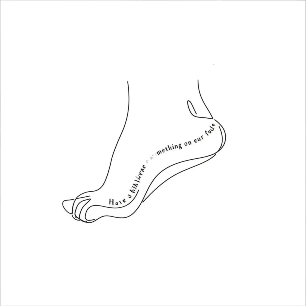 Minimalist Bible Verse Foot Tattoo Design Minimalist Bible Verse Foot Tattoo Design