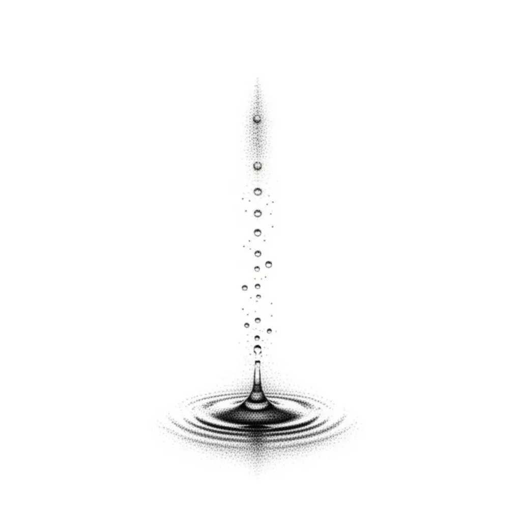Small Simple Fall Fine Line Tattoo Idea