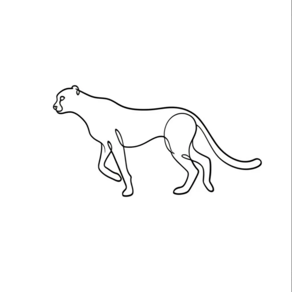 Minimalist Cheetah Tattoo: A Sleek and Stylish Design