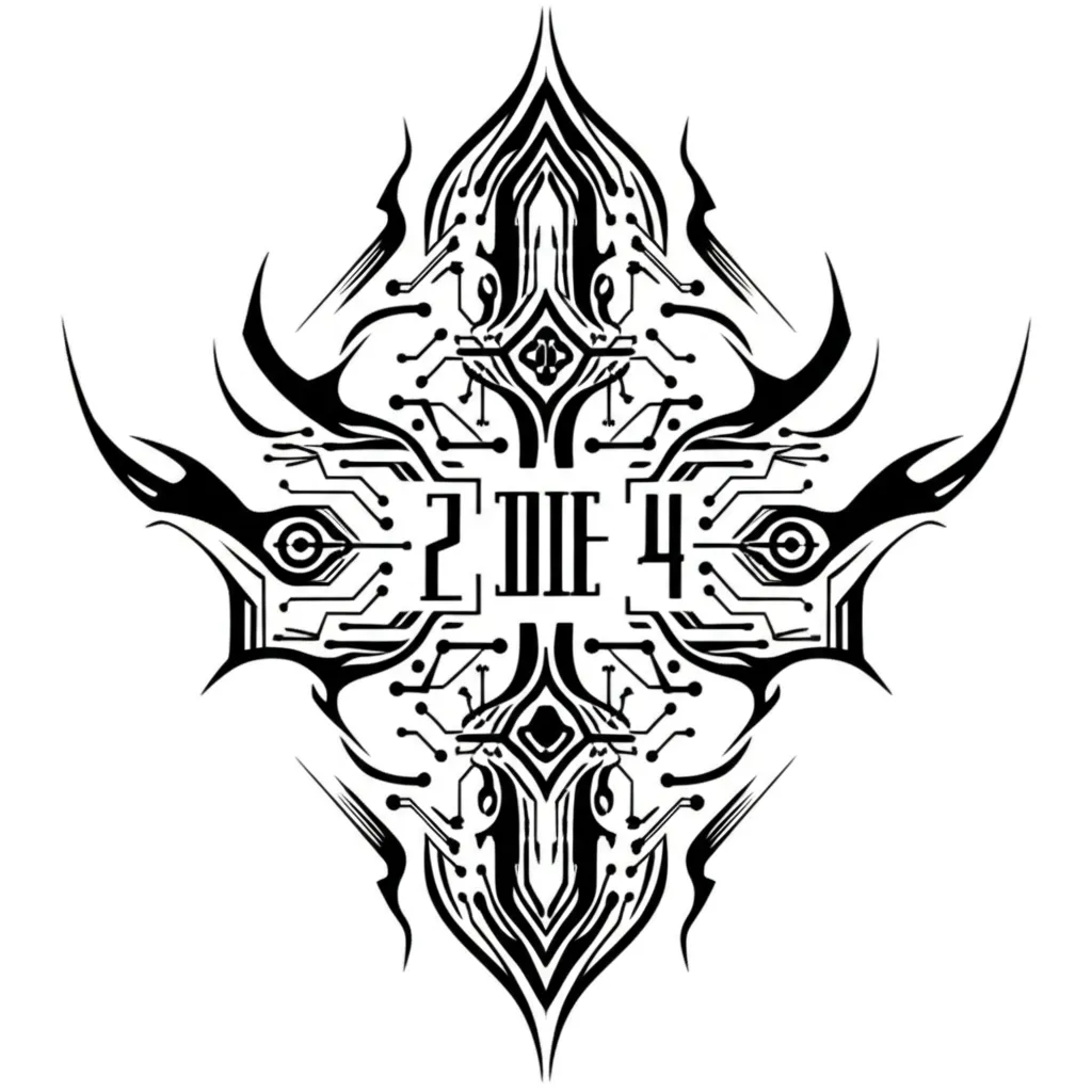 2 DIE 4 Cyber Sigilism Tattoo Design