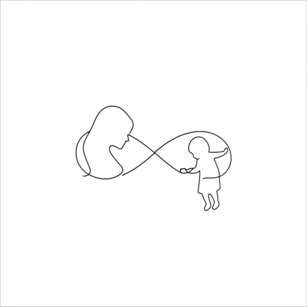 Minimalist Mom and Daughter Infinity Tattoo: Meaning & Ideas Minimalist Mom and Daughter Infinity Tattoo: Meaning & Ideas