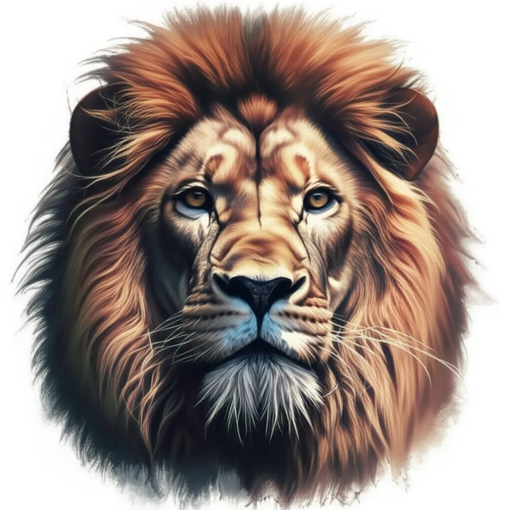 Hyperrealistic Lion with Crown Tattoo Design Hyperrealistic Lion with Crown Tattoo Design