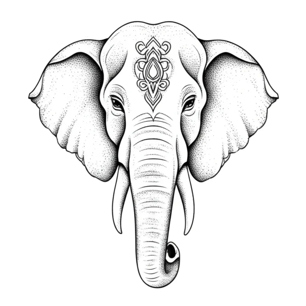 Fine Line Buddha Elephant Tattoo Idea Fine Line Buddha Elephant Tattoo Idea